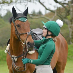 2022 Woof Wear Fly Veil WS0010 - British Racing Green Colour British Racing Green 7 2022 Woof Wear Fly Veil WS0010 - British Racing Green Colour British Racing Green -Equestrian Clothing Sales 2855 DSC 0120.700x700