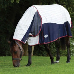 Weatherbeeta Breeze With Surcingle III Combo Neck Rug - White / Navy -Equestrian Clothing Sales 30f1c45a34a32ac999f914e280bb551a 9.700x700
