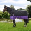 Hy Equestrian Stormx Original 200g Detach-A-Neck Turnout Rug - Black / Purple -Equestrian Clothing Sales 3280 1.700x700