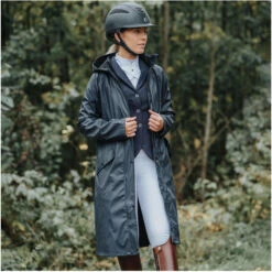 2022 Mountain Horse Mindy Rain Coat 334501 - Black Colour Black -Equestrian Clothing Sales 331812 BL 1.700x700