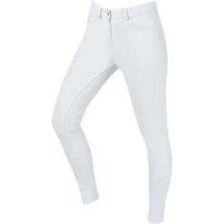 2023 Dublin Womens Shelby Full Seat Breeches 10184220 - White Colour White