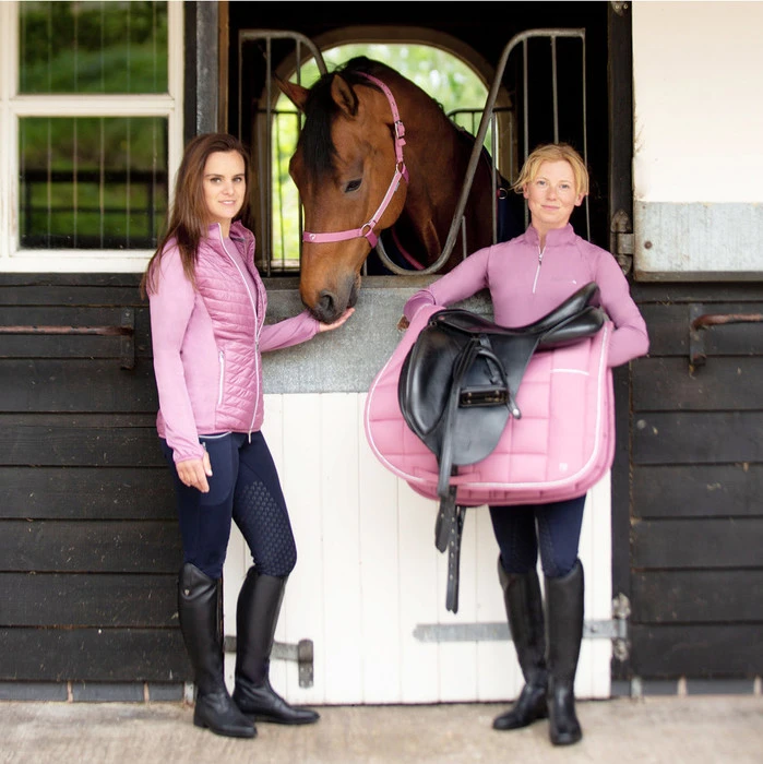 2022 Hy Equestrian Synergy Saddle Pad 34492 - Grape / Silver 5 2022 Hy Equestrian Synergy Saddle Pad 34492 - Grape / Silver - Image 3