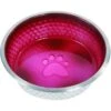2022 Weatherbeeta Non-Slip Stainless Steel Shade Dog Bowl 1001577010 - Magenta