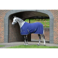 2022 Weatherbeeta Cotton Show Sheet II Standard Neck 1007764001 - Dark Blue / Grey / White -Equestrian Clothing Sales 3972 1007764000 DARKBLUEGREYWHITE WB CTN SHT STD Image2 Null Hero.700x700