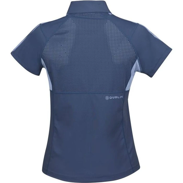 2022 Dublin Womens Blaze 1/4 Zip Short Sleeve Tech Training Top 1004076061 - Navy 5 2022 Dublin Womens Blaze 1/4 Zip Short Sleeve Tech Training Top 1004076061 - Navy - Image 3