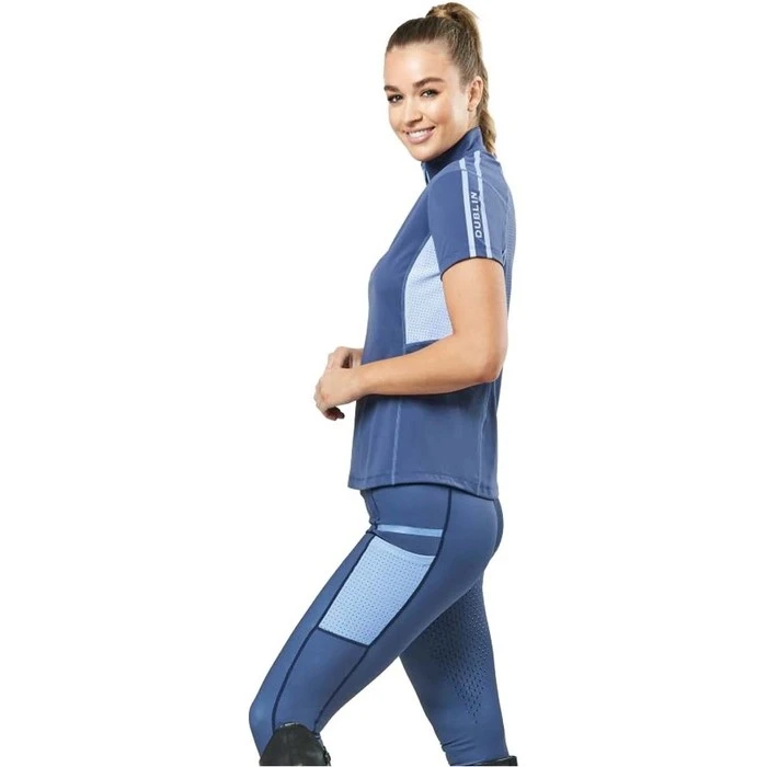 2022 Dublin Womens Blaze 1/4 Zip Short Sleeve Tech Training Top 1004076061 - Navy 6 2022 Dublin Womens Blaze 1/4 Zip Short Sleeve Tech Training Top 1004076061 - Navy - Image 4