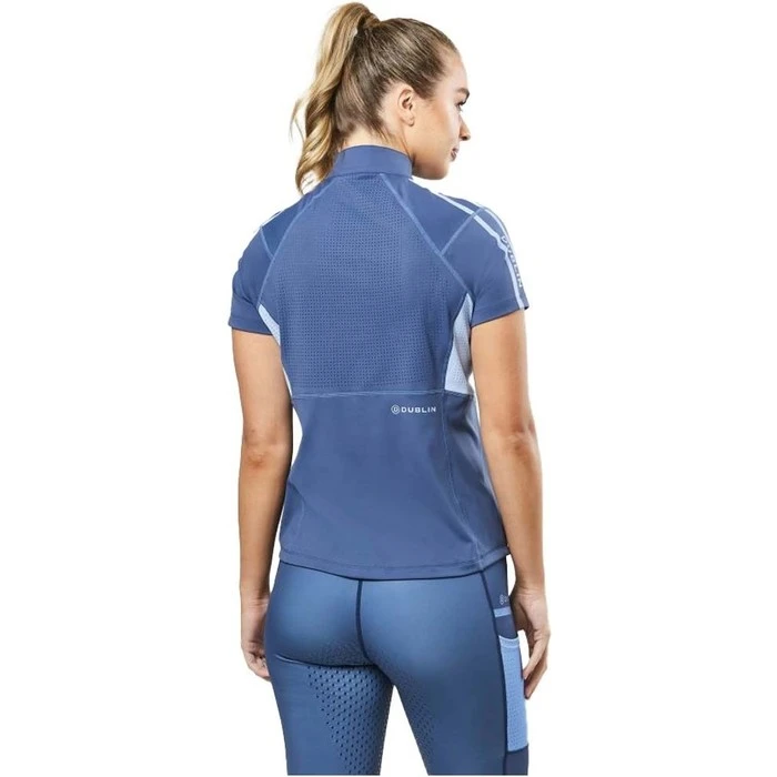 2022 Dublin Womens Blaze 1/4 Zip Short Sleeve Tech Training Top 1004076061 - Navy 7 2022 Dublin Womens Blaze 1/4 Zip Short Sleeve Tech Training Top 1004076061 - Navy - Image 5