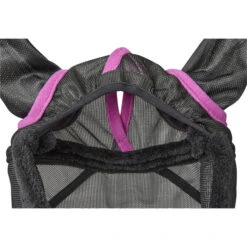 2022 Weatherbeeta Comfitec Deluxe Durable Mesh Mask With Ears And Tassels 1009572002 - Black / Purple -Equestrian Clothing Sales 3990 1009431000 BLACKPURPLE WB COMFITEC FLYMASK DETAIL Image Null Hero.700x700