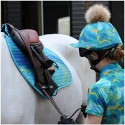 2022 Weatherbeeta Pony Prime Marble Dressage Saddle Pad 1008703 - Blue / Orange Swirl Colour Blue/Orange Swirl -Equestrian Clothing Sales 4027 fe150fd063ff59a8a7d00f5676ef8626.700x700