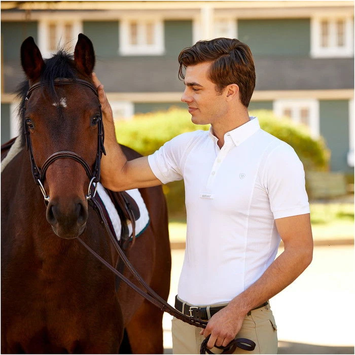 2022 Ariat Mens TEK Short Sleeve Show Shirt 10030519 - White 4 2022 Ariat Mens TEK Short Sleeve Show Shirt 10030519 - White - Image 2