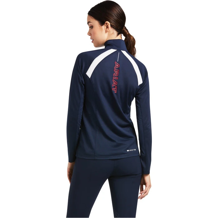 Ariat Womens Sunstopper 2.0 1/4 Zip Baselayer 10030429 - Team Colour Team 4 Ariat Womens Sunstopper 2.0 1/4 Zip Baselayer 10030429 - Team Colour Team - Image 2