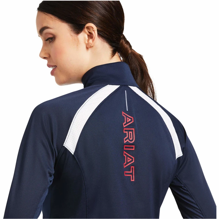 Ariat Womens Sunstopper 2.0 1/4 Zip Baselayer 10030429 - Team Colour Team 6 Ariat Womens Sunstopper 2.0 1/4 Zip Baselayer 10030429 - Team Colour Team - Image 4