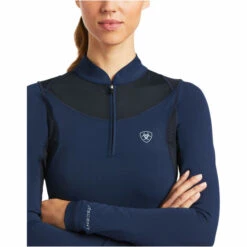 2022 Ariat Womens Ascent 1/4 Zip Long Sleeve Baselayer 10039198 - Navy -Equestrian Clothing Sales 4126 202220Ariat20Womens20Ascent201420Zip20Long20Sleeve20Baselayer201003919820 20Navy 3.700x700