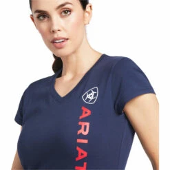 2022 Ariat Womens Vertical Logo Short Sleeve Top 10039227 - Navy 9 2022 Ariat Womens Vertical Logo Short Sleeve Top 10039227 - Navy -Equestrian Clothing Sales 4138 10039227 4.700x700