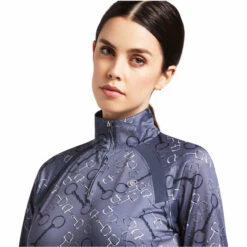 Ariat Womens Sunstopper 2.0 1/4 Zip Baselayer 10030429 - Char Bit Colour Char Bit -Equestrian Clothing Sales 4142 4142 4.700x700