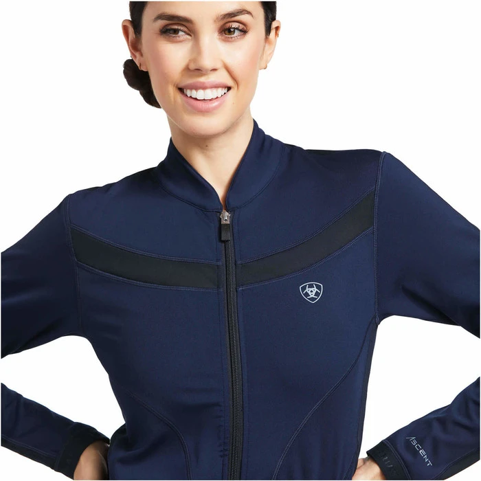 2022 Ariat Womens Ascent Full Zip 10039436 - Navy 5 2022 Ariat Womens Ascent Full Zip 10039436 - Navy - Image 3