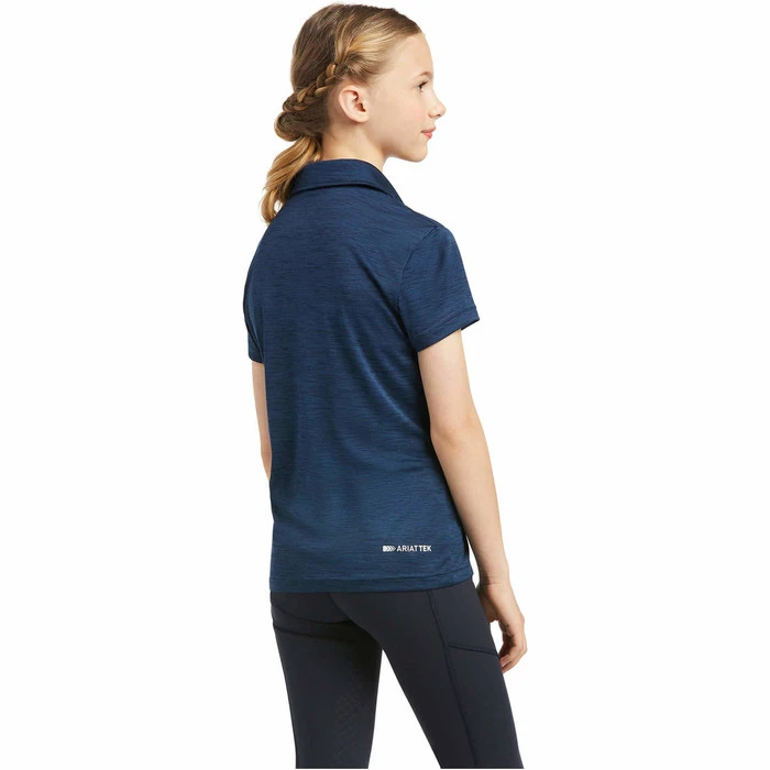 2022 Ariat Junior Laguna Short Sleeve Polo Top 10039498 - Navy 4 2022 Ariat Junior Laguna Short Sleeve Polo Top 10039498 - Navy - Image 2