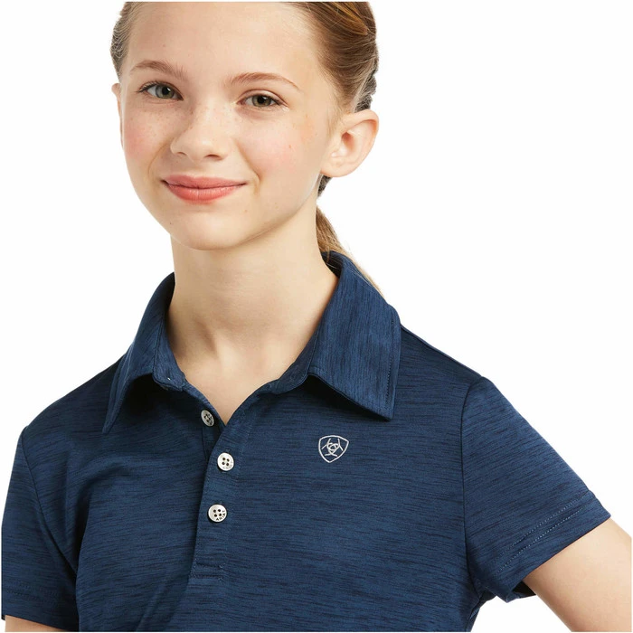 2022 Ariat Junior Laguna Short Sleeve Polo Top 10039498 - Navy 5 2022 Ariat Junior Laguna Short Sleeve Polo Top 10039498 - Navy - Image 3
