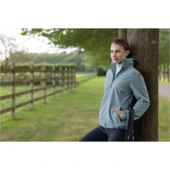 2022 HKM Womens Rainy Day Rain Jacket 12731 - Sage -Equestrian Clothing Sales 4307 12731 5412 31.700x700