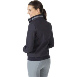 2022 HKM Womens Monaco Style Reversible Blouson 13135 - Dark Blue / Sage -Equestrian Clothing Sales 4310 HKM Womens Monaco Style Reversible Blouson 13135 Dark Blue 3.700x700