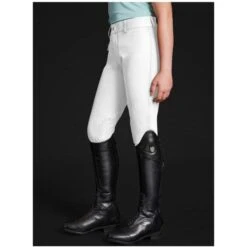 2022 Mountain Horse Junior Crown Breech 053380200ag - White -Equestrian Clothing Sales 4345 crown breeches white jr side20copy.700x700