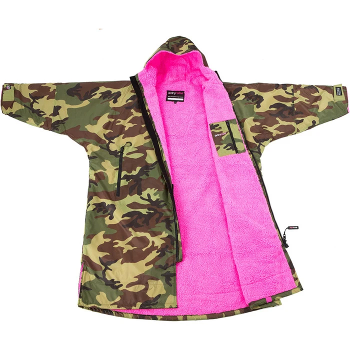 2021 Dryrobe Advance Long Sleeve Premium Outdoor Change Robe LSDABB - Camo / Pink Colour Pink/Camo 3 2021 Dryrobe Advance Long Sleeve Premium Outdoor Change Robe LSDABB - Camo / Pink Colour Pink/Camo
