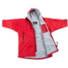 2021 Dryrobe Advance Long Sleeve Premium Outdoor Change Robe LSDABB - Red / Grey Colour Red/Grey