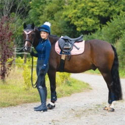 2022 Woof Wear Vision GP Saddle Pad WS0009 - Rose Gold Colour Rose Gold -Equestrian Clothing Sales 4641 Navy20Rose20Gold20Vision20120 20Low20Res.700x700