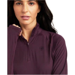 2022 Ariat Womens Lumina Lowell Long Sleeve Baselayer 10041344 - Mulberry -Equestrian Clothing Sales 4739 F22 WMS ENGL 10041344 detail01.700x700