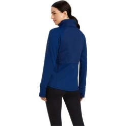 2022 Ariat Womens Venture 1/2 Zip Sweatshirt 10041396 - Estate Blue -Equestrian Clothing Sales 4762 F22 WMS ENGL 10041396 back.700x700