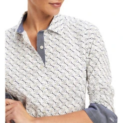 2022 Ariat Womens Tomales Shirt 10042095 - Bit Print -Equestrian Clothing Sales 4767 F22 WMS ENGL 10042095 detail01.700x700