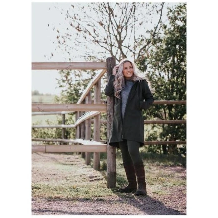 2022 Mountain Horse Womens Stella Softshell Parka 33250 - Green Colour Green 6 2022 Mountain Horse Womens Stella Softshell Parka 33250 - Green Colour Green - Image 4