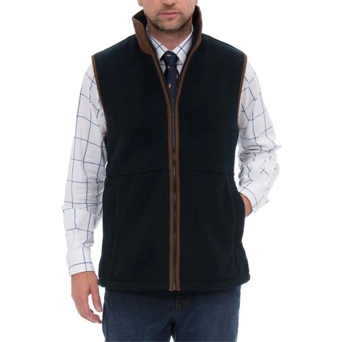 2022 Alan Paine Mens Aylsham Fleece Gilet AYLGWCT - Navy 4 2022 Alan Paine Mens Aylsham Fleece Gilet AYLGWCT - Navy - Image 2