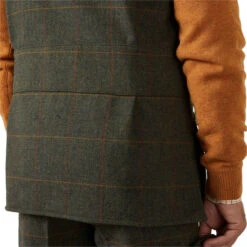 2022 Alan Paine Mens Rutland Tweed Shooting Waistcoat RUTGSHW - Seaweed -Equestrian Clothing Sales 4889 202220Alan20Paine20Mens20Rutland20Tweed20Shooting20Waistcoat20RUTGSHW2020 20Back20Close20Up.700x700