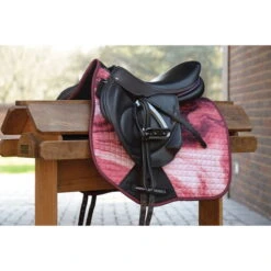2022 Weatherbeeta Prime Marble All Purpose Saddle Pad 10087020 - Burgundy Swirl -Equestrian Clothing Sales 4926 1008702000 BURGUNDYSWIRLMARBLEPRINT WB PRIME AP SP Image Null Hero.700x700