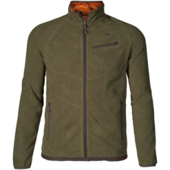 Seeland Mens Vantage Reversible Fleece 130211369 - Pine Green / InVis Orange