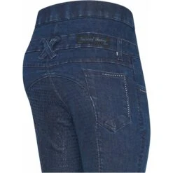 2022 Imperial Riding Womens IRH Mae Capone Denim SFS Riding Breeches KL44322005 - Dark Grey Denim -Equestrian Clothing Sales 5194 202220Imperial20Riding20Womens20IRH20Mae20Capone20denim20SFS20Riding20breeches20KL4432200520 20Dark20Grey20Denim20Back20Close20Up.700x700