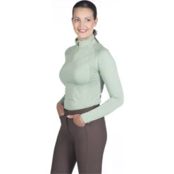 2022 HKM Womens Basel Functional Basic Base Layer 13442 - Light Green Colour Light Green -Equestrian Clothing Sales 5370 13442 5897 1.700x700