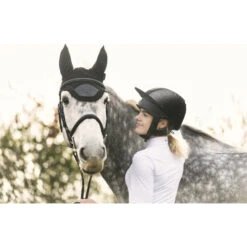 2022 Charles Owen This Esme Cosmic JS1 Pro & Free Replacement Headband & Free Hat Silk - Black -Equestrian Clothing Sales 5630 cosmicsideprofilelandscapedreamy.700x700