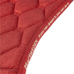 2022 PS Of Sweden Stardust Glitter Dressage Saddle Pad 20073-720 - Red -Equestrian Clothing Sales 5671 202220PS20Of20Sweden20Stardust20Glitter20Dressage20Saddle20Pad2020073 72020 20Red20Detail201.700x700