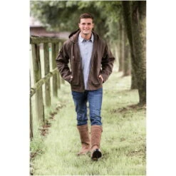 2023 Ariat Mens Medal Button Polo 10035392 - Heather Grey -Equestrian Clothing Sales 5853 F21 WMS ENGL GermanyLIfestyle G5A8510 RTL.700x700