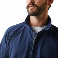 2023 Ariat Mens Portola 1/2 Zip Sweatshirt 10043783 - Navy -Equestrian Clothing Sales 5859 10043783 02.700x700
