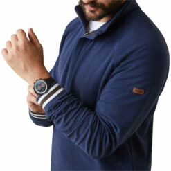 2023 Ariat Mens Portola 1/2 Zip Sweatshirt 10043783 - Navy -Equestrian Clothing Sales 5859 10043783 03.700x700