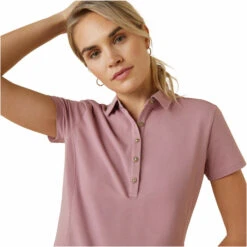 2023 Ariat Womens Cloverdale Polo 10043902 - Nostalgia Rose 10 2023 Ariat Womens Cloverdale Polo 10043902 - Nostalgia Rose -Equestrian Clothing Sales 5872 10043902 01.700x700