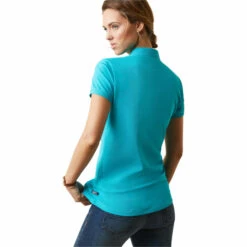 2023 Ariat Womens Prix 2.0 Polo 10030467 - Viridian Green Colour Viridian Green 5 2023 Ariat Womens Prix 2.0 Polo 10030467 - Viridian Green Colour Viridian Green -Equestrian Clothing Sales 5875 202320Ariat20Womens20Prix202.020Polo201004361320 20Viridian20Green20back.700x700