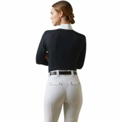 2023 Ariat Womens Sunstopper Pro 2.0 Show Shirt 10043603 - Show Navy / Ashton 10 2023 Ariat Womens Sunstopper Pro 2.0 Show Shirt 10043603 - Show Navy / Ashton -Equestrian Clothing Sales 5878 10043603 back.700x700