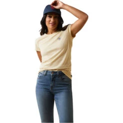 2023 Ariat Womens Varsity Camo T-Shirt 10043733 - Primrose Yellow -Equestrian Clothing Sales 5881 202320Ariat20Womens20Varsity20Camo20T Shirt201004373320 20Primrose20Yellow20main201.2000x2000.700x700