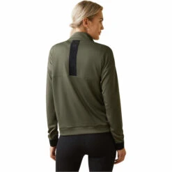2023 Ariat Womens Breathe 1/2 Zip Sweatshirt 10043391 - Beetle -Equestrian Clothing Sales 5884 10043391 back.700x700