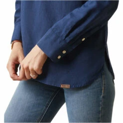 2023 Ariat Womens Cazadero Blouse 10043899 - Navy 14 2023 Ariat Womens Cazadero Blouse 10043899 - Navy -Equestrian Clothing Sales 5886 10043899 04.700x700