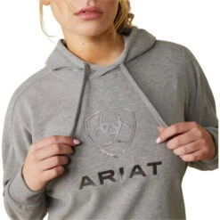 2023 Ariat Womens Just Hoodie 10043443 - Heather Grey -Equestrian Clothing Sales 5888 202320Ariat20Womens20Just20Hoodie201004344320 20Heather20Grey20front.700x700